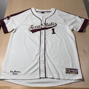 Texas State‎ Bobcats Baseball Jersey Colosseum XXL Mens San Marcos